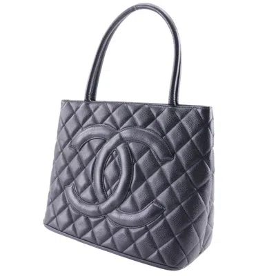 Pre-owned Chanel Caviar Skin Black Caviar Leather Tote Bag ()