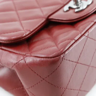 Pre-owned Chanel Red Color Leather Shoulder Bag ()