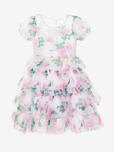 Iame Girls Peony Princess Dress In White