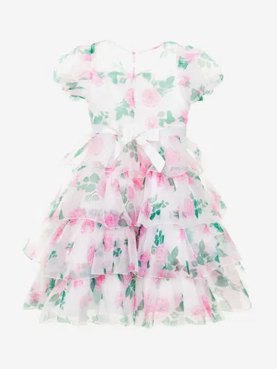 Iame Girls Peony Princess Dress In White