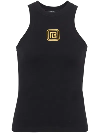 Balmain Sleeveless Top With Pb