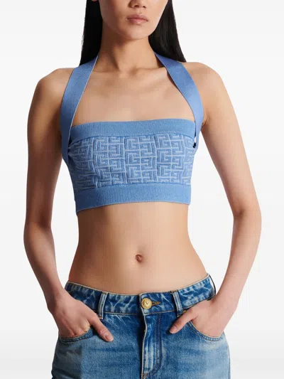 Balmain Monogram Sleeveless Top