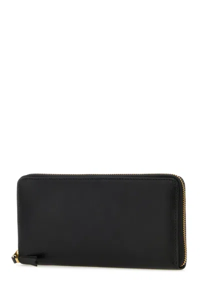 Comme Des Garcon Black Leather Wallet