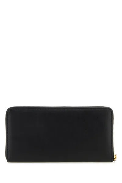 Comme Des Garcon Black Leather Wallet