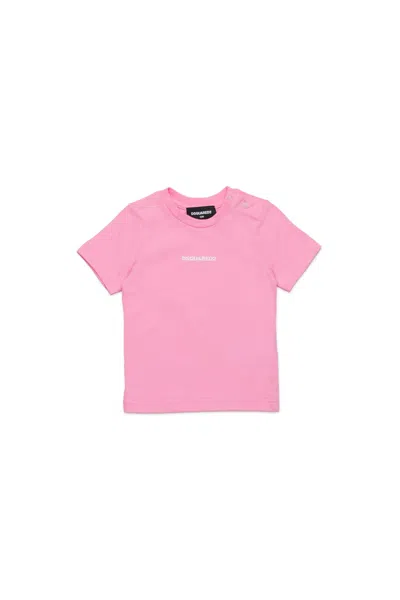 Dsquared2 Logo-print T-shirt In Pink