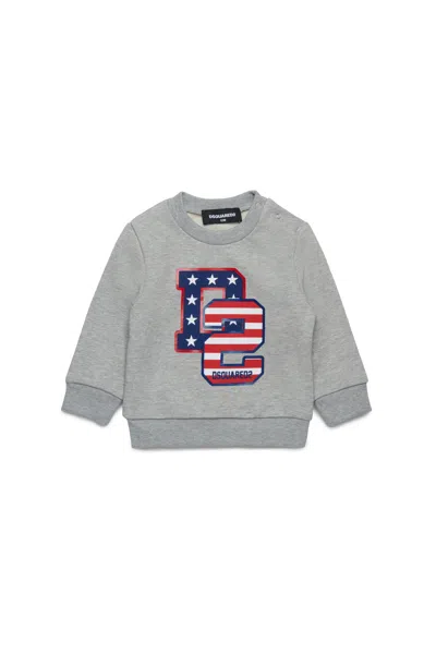 Dsquared2 Logo-print Sweatshirt In Grey