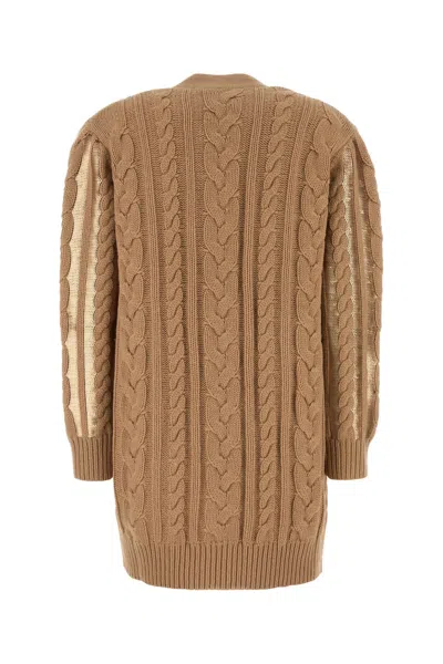 Max Mara Twisted Knitted Cashmere Wool Cardigan