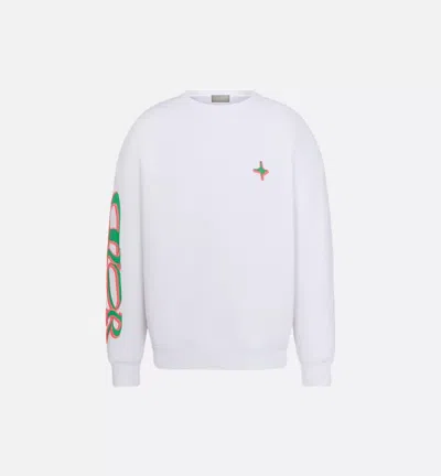 Dior Crew Neck Graphic Print Long Sleeves Sweater