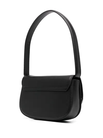 Diesel Xs 1dr Smooth Leather Top Handle Bag In Black