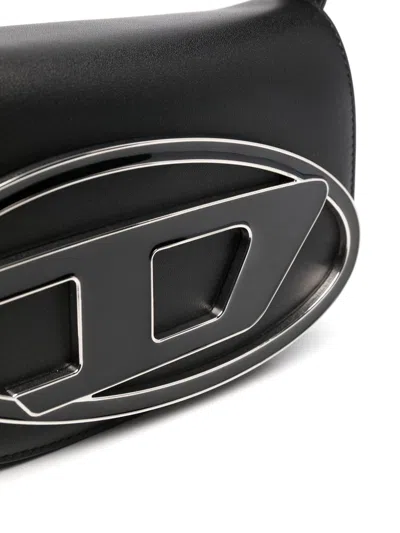 Diesel Xs 1dr Smooth Leather Top Handle Bag In Black