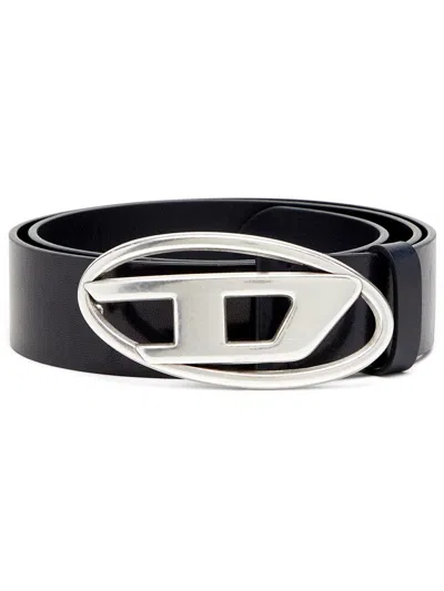 Diesel 1dr Logo-buckle Leather Belt
