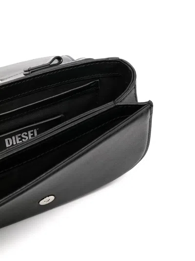 Diesel Xs 1dr Smooth Leather Top Handle Bag In Black