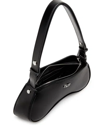 Diesel Women Play Shoulder Bag In Black