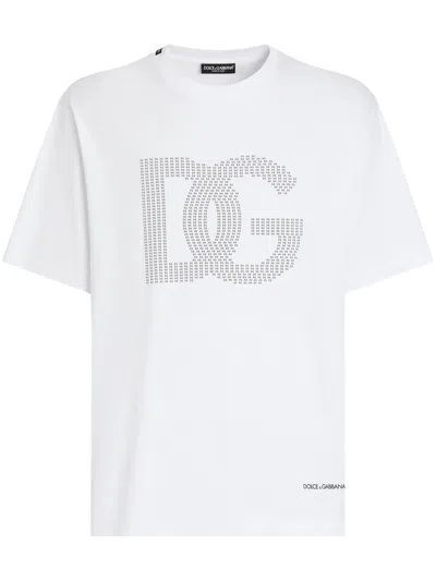 Dolce & Gabbana White Dg Logo T-shirt