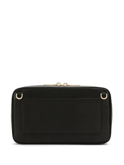 Dolce & Gabbana Dg Logo Zip Leather Clutch Bag