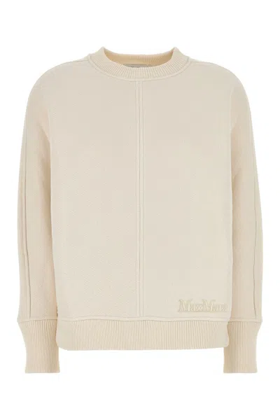 Max Mara Women Ivory Cotton Blend Cral Cardigan
