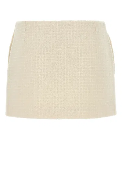 Gucci Ivory Tweed Mini Skirt