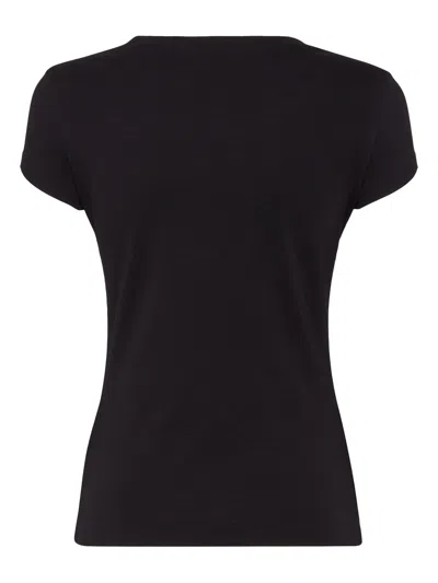 Dsquared2 Black Mini Fit Maple Leaf T-shirt