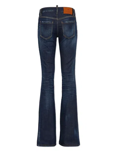 Dsquared2 Medium Rise Denim Flared Jeans