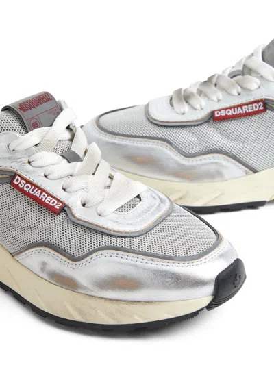 Dsquared2 Modern Sneakers With Leather And Mesh In Multi