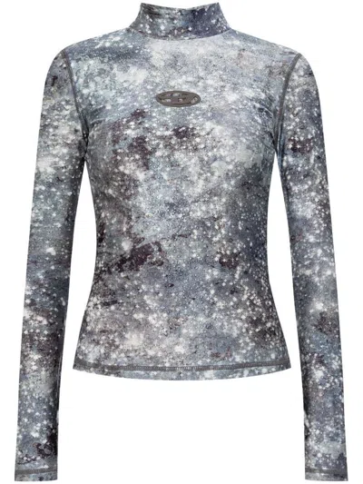 Diesel Nylon Blend Cozy Sweater In Multicolor