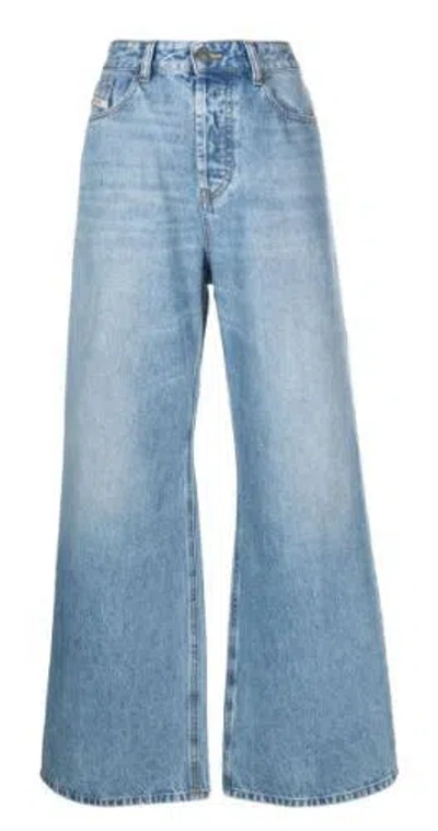 Diesel 1996 D-sire 09i29 Low-rise Wide-leg Jeans In Multicolor