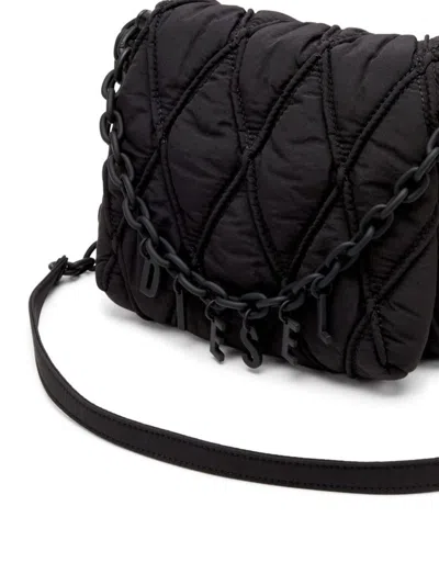 Diesel Charm-d-s-borsa A Spalla Piccola In Nylon Trapuntato In Multicolor