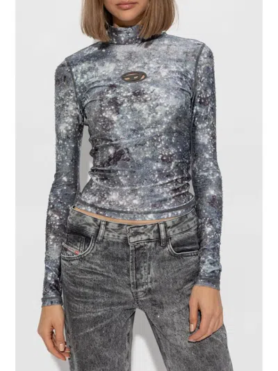 Diesel Nylon Blend Cozy Sweater In Multicolor
