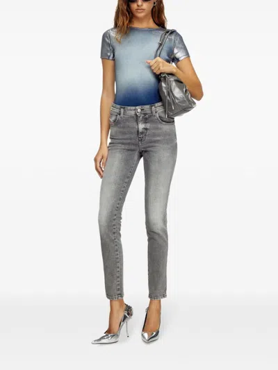 Diesel T-ele-long-q1 T-shirt In Multicolor