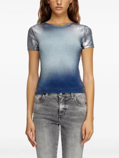 Diesel T-ele-long-q1 T-shirt In Multicolor