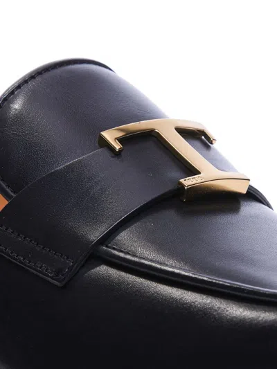 Tod's Sleek Leather Moccasins In Multicolor