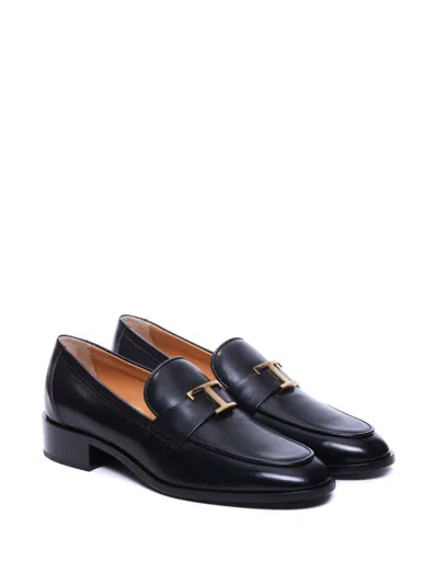Tod's Sleek Leather Moccasins In Multicolor