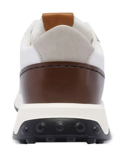 Tod's Technical Fabric And Leather Sneakers In Multi