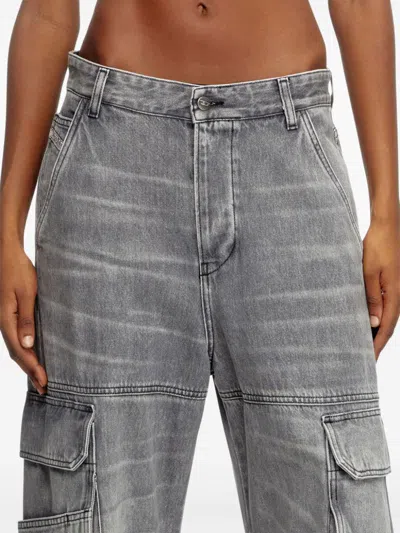 Diesel Cargo Denim Jeans In Multicolor