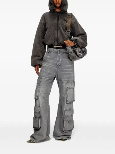Diesel Cargo Denim Jeans In Multicolor