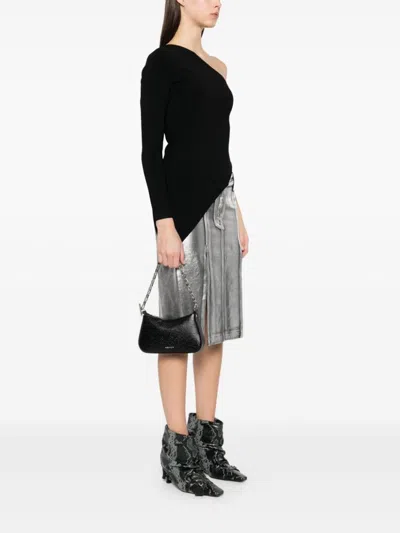 Alexander Mcqueen Alexander Mc Queen Black Top Zip Bag With Dust Bag In Black