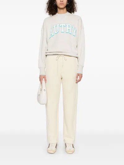 Autry Relaxed-fit Cotton Sweatpants With Drawstring Waist In Multicolor