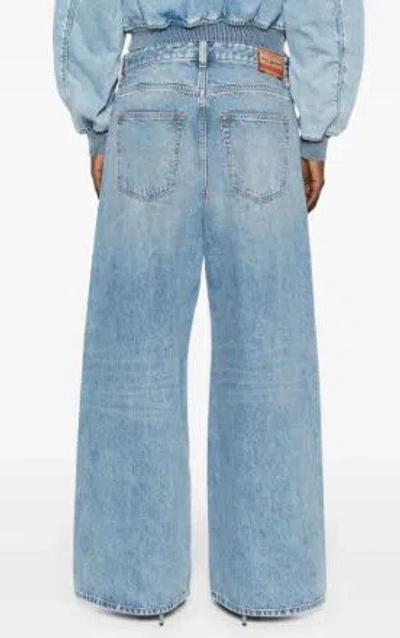 Diesel 1996 D-sire 09i29 Low-rise Wide-leg Jeans In Multicolor