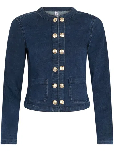 Liu •jo Liu Jo Jacket With Double Buttons In Blue