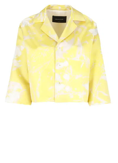 Fabiana Filippi All-over Patterned Silk Blazer In Yellow