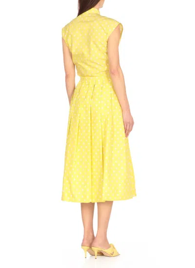Fabiana Filippi Polka Dot Printed Shirt In Yellow