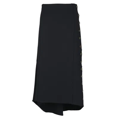 Givenchy Black Viscose Skirt In Black