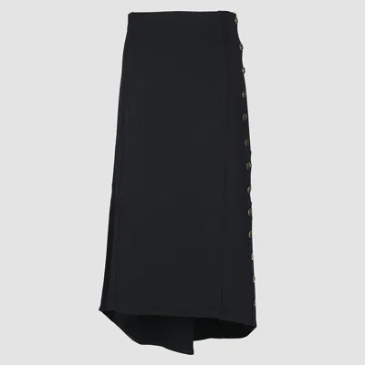 Givenchy Black Viscose Skirt In Black
