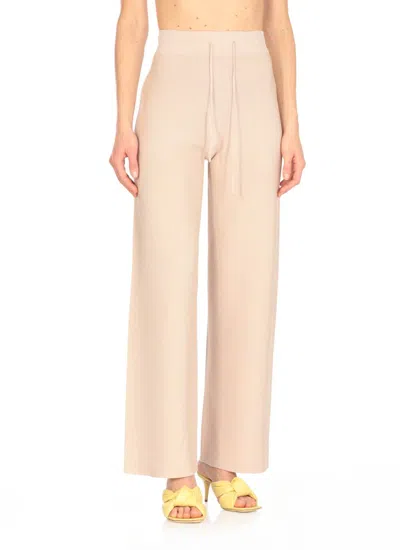 Fabiana Filippi Woman Pants Blush Size 12 Virgin Wool, Viscose, Silk, Cashmere, Polyester In Powder