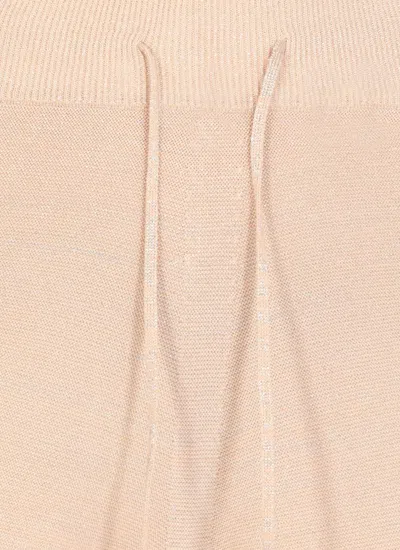 Fabiana Filippi Woman Pants Blush Size 12 Virgin Wool, Viscose, Silk, Cashmere, Polyester In Powder