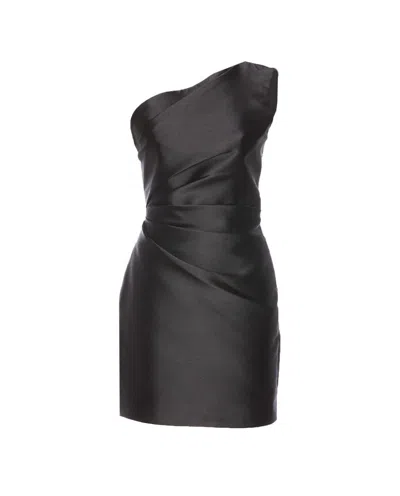 Solace London Nori Mini Dress In Black