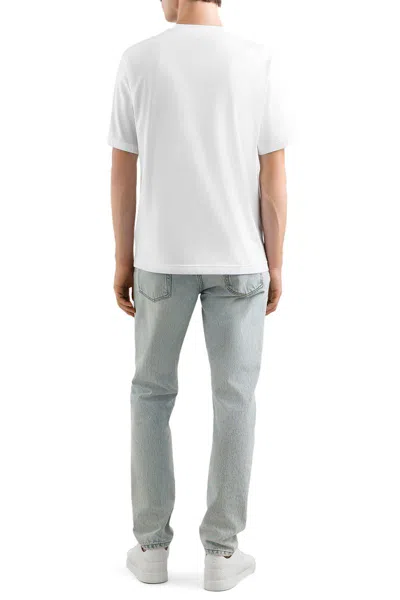 Dolce & Gabbana White T-shirt With Iconic Dg Logo Graphic In White