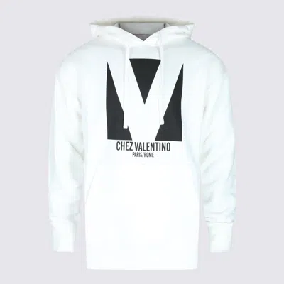 Valentino Sweatshirt Man In White