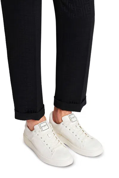 Balmain B-court Sneakers In White