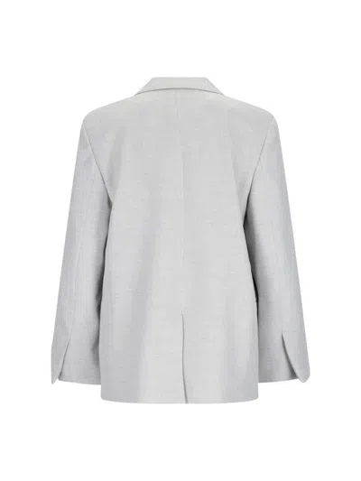 Calvin Klein Single-breasted Blazer In Grey